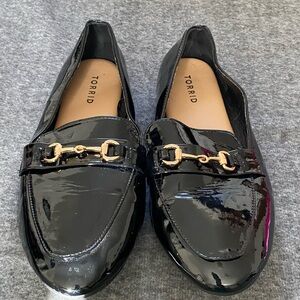 Torrid Shoes Women’s Size‎ 11WW Black Slip On Buckle  Pointed Toe